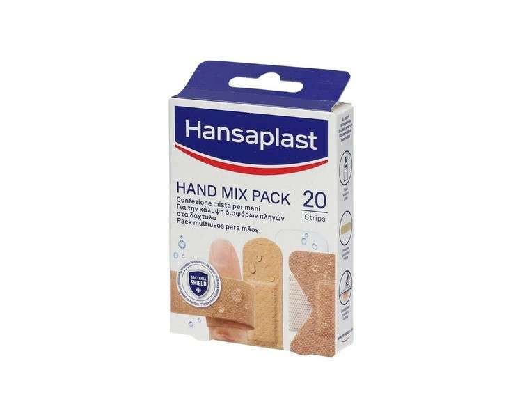 Hansaplast Hand Mix Pack Mixed Plasters 20 Plasters