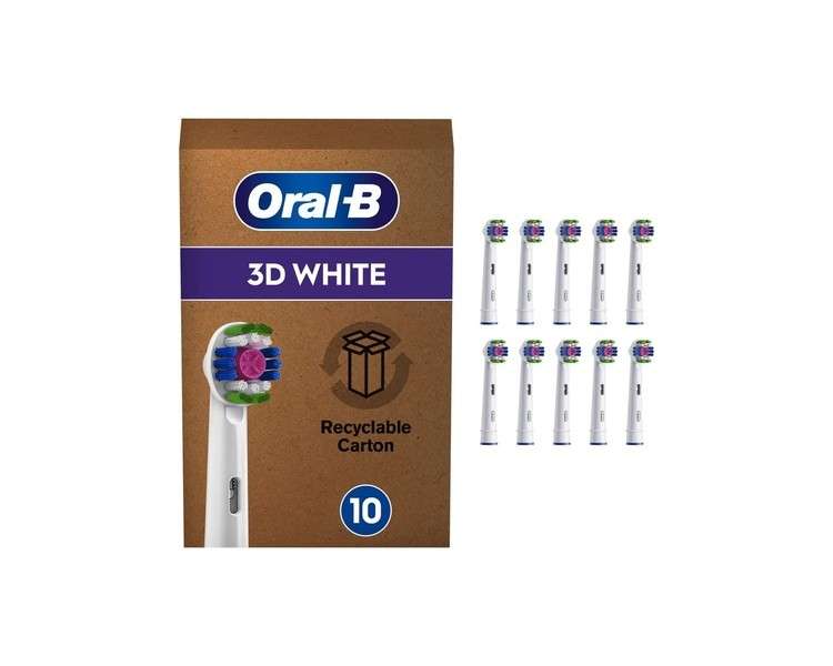 Oral-B 3D White Electric Toothbrush Head with CleanMaximiser Technology - White