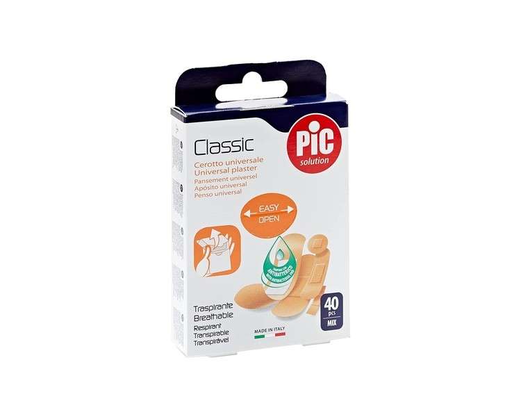 Pikdare Antibacterial Classic Mix Adhesive Bandages 40 Pieces