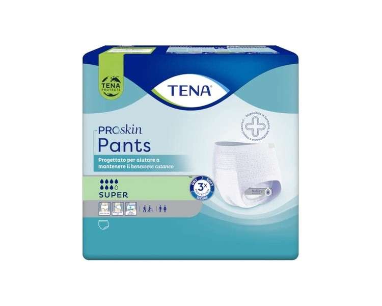 Tena ProSkin Super Incontinence Pants Medium Size 10 Pieces