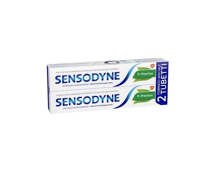 Sensodyne F-Previen Dental Hygiene Toothpaste for Sensitive Teeth Mint 75ml