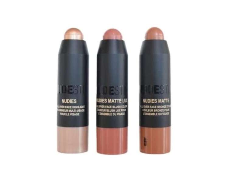 Nudestix Mini Soft & Warm Nudes 3-Piece Kit Nude Buff, Bubbly Bebe, and Terracotta Tan