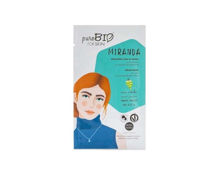 PuroBio Miranda Green Grapes Cream Face Mask for Oily Skin Orange