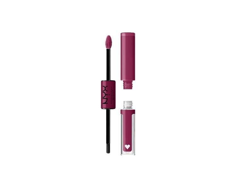 NYX Professional Makeup Shine Loud Long-Lasting Liquid Lipstick with Clear Lip Gloss Perfect Berry