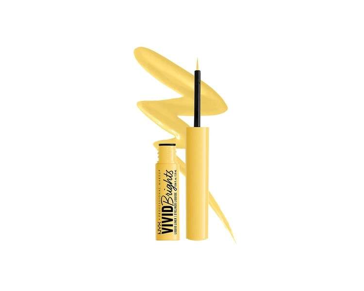 NYX Professional Makeup Vivid Brights Liquid Liner Smear-Resistant Eyeliner Had Me At Yellow 03