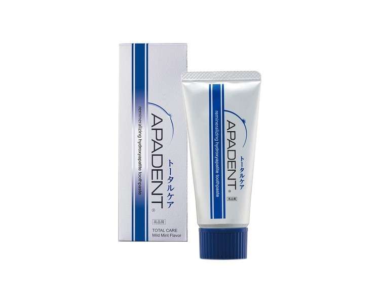 APADENT Total Care Remineralizing Nano-Hydroxyapatite Toothpaste 60g - Mild Mint Flavor