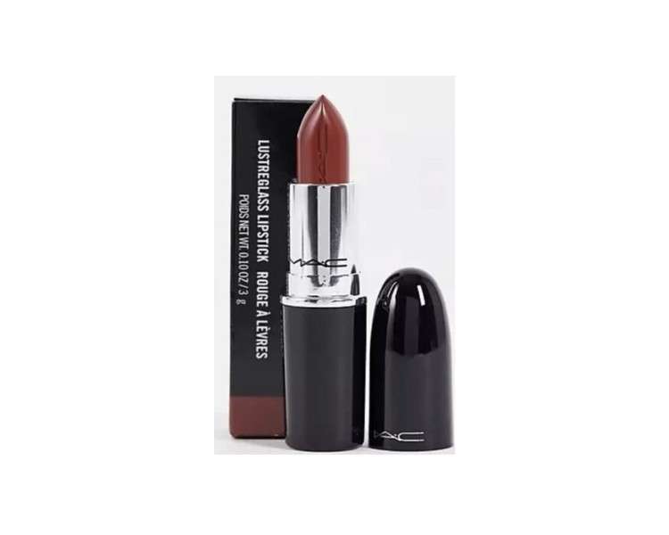 MAC Lustreglass Sheer Shine Lipstick 549 PDA Warm Coppery Red