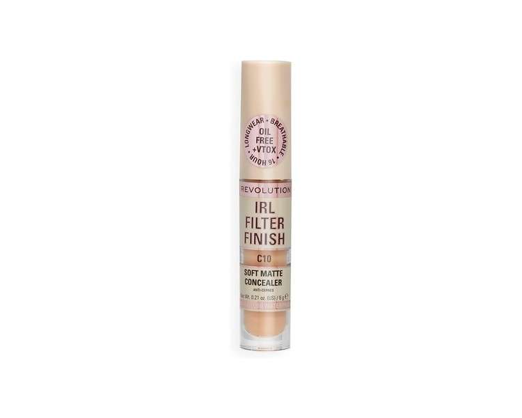 Makeup Revolution IRL Filter Finish Concealer Medium to Full Coverage C10 6g