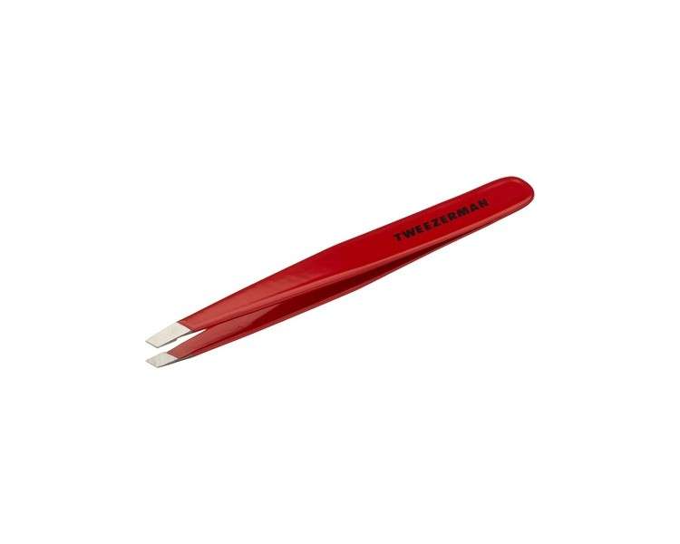 Tweezerman Stainless Steel Slant Tweezer Signature Red