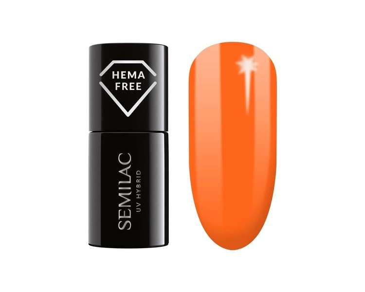 SEMILAC 433 Supporting Orange Nail UV Gel Polish 7ml