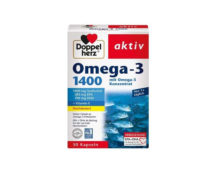 Doppelherz Omega-3 1400mg High Concentrate with Vitamin E