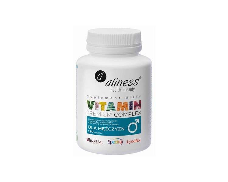 Premium Vitamin Complex for Men ALINESS Healthy Body 120 Tablets