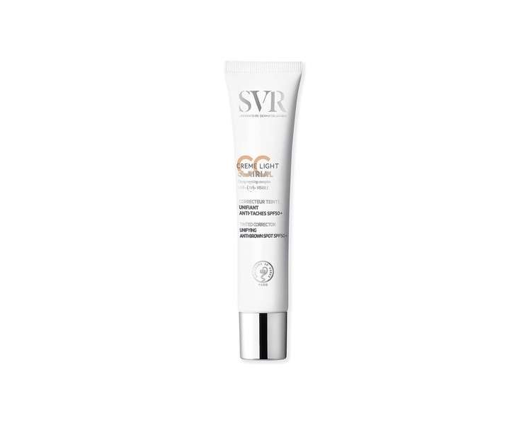 SVR CLAIRIAL CC Cream SPF50+ 3-in-1 Tinted Brown Spot Correcting Unifying Face Concealer 40ml