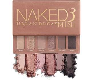 Urban Decay Naked3 Mini Eyeshadow Palette Pigmented Eye Makeup Palette for Travel Up to 12 Hours