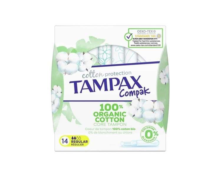 Tampax Compak Cotton Protection Regular Tampons with Applicator