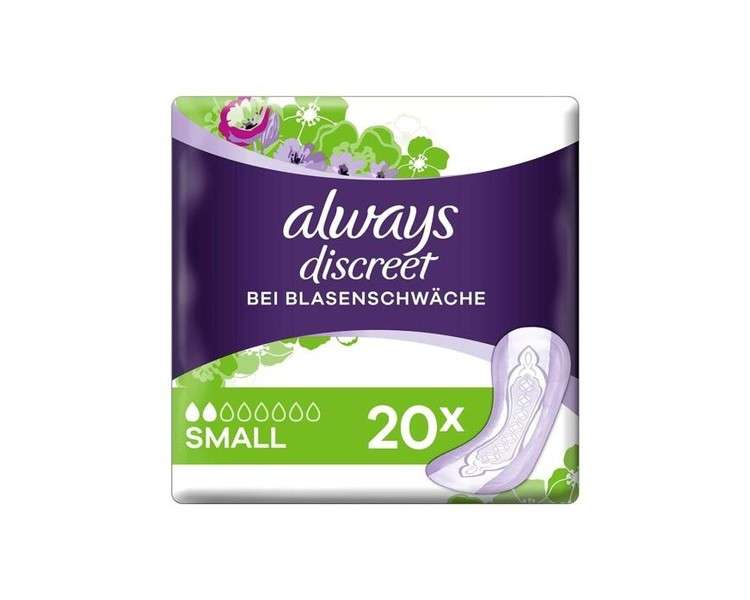 Always Discreet Incontinence Pads Small 20 Pack