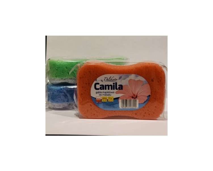 Camila Sponge Shower Body Massage Bath Scrub Exfoliating Cleaning