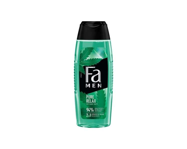 Fa Men 2in1 Body & Hair Shower Gel Pure Relax with Hemp Scent 250ml