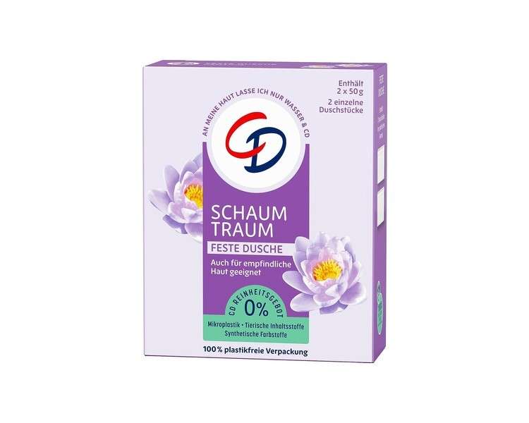 Schaumtraum Fixed Shower Water Lily with Coconut Oil and Moisturizer Glycerin - Vegan