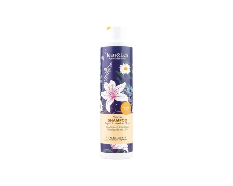 Jean & Len Volume Bamboo & Lily Shampoo for Thin and Fine Hair 300ml