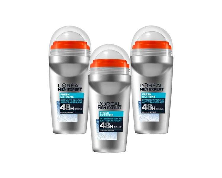 Loreal Men Expert Deodorant Roller 48h Anti-perspirant Non Stop Fresh Extreme 50ml