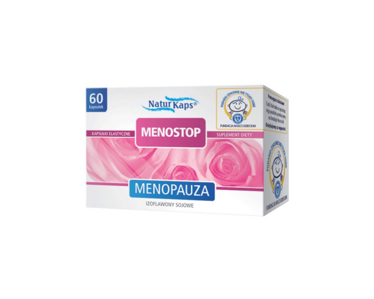 Menostop Menopause Sweating Hot Flashes 60 Capsules with Soy Isoflavones