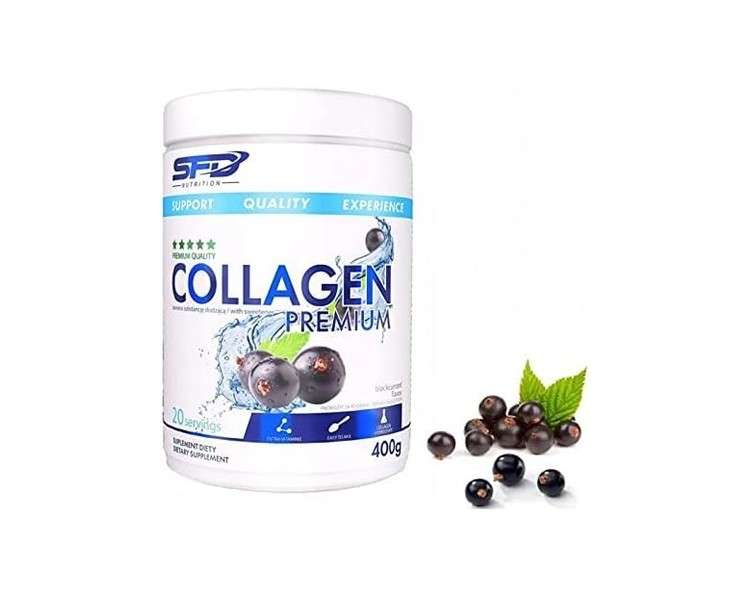 SFD Collagen Premium Complex Powder Food Supplement with MSM, Vitamin C, Hyaluron, and Protein 400g