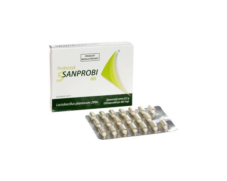 Sanprobi IBS Capsules for Reduction of Abdominal Pain, Bloating, and Normalization of Bowel Movements