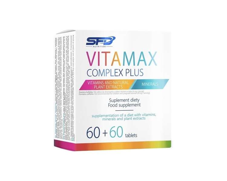 SFD VITAMAX Complex Plus Vitamins and Minerals Complex 120 Tablets - Pack of 2