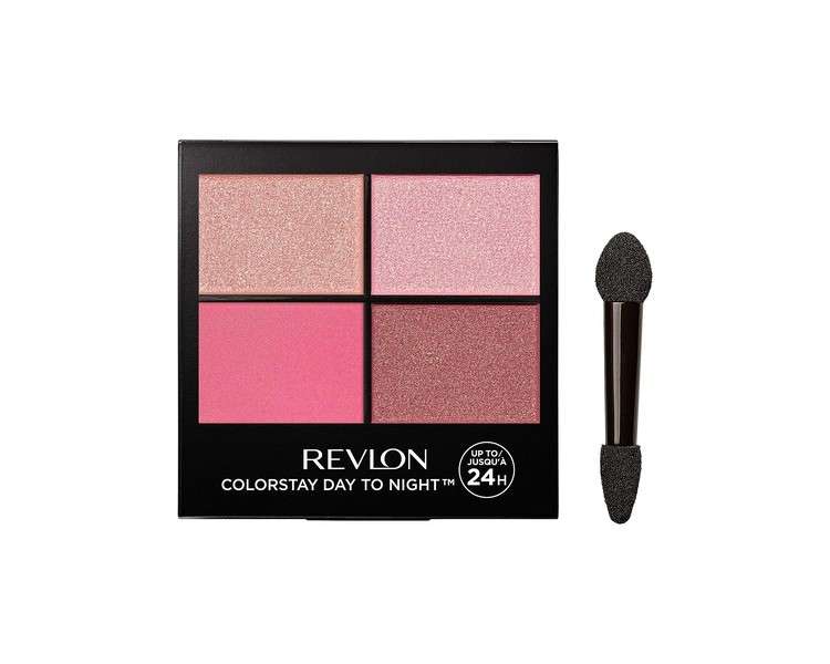 Revlon ColorStay Day to Night Eyeshadow Quad 16HR Wear 4.8g Matte and Shimmer Finish Pretty 565 Rosy Pinks