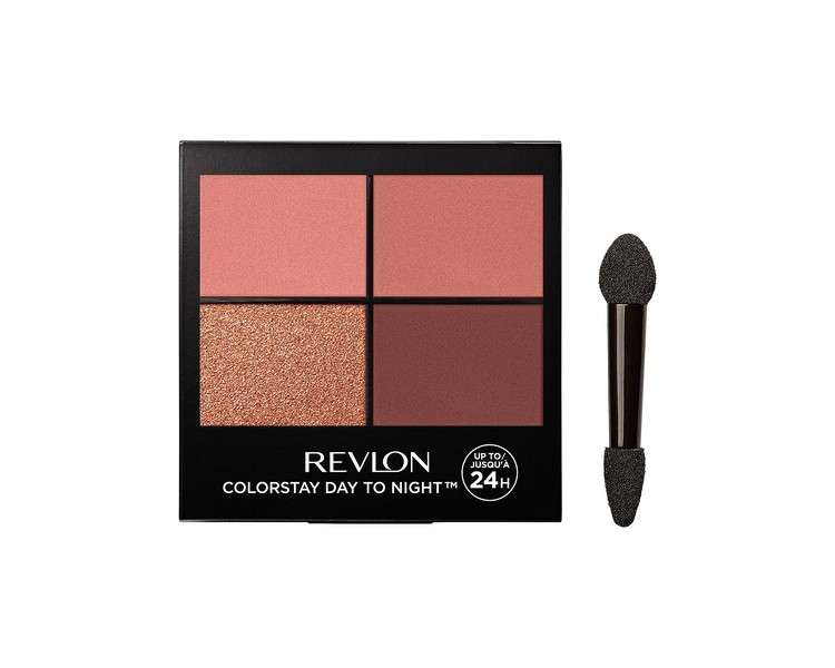 Revlon ColorStay Day to Night Eyeshadow Quad 16HR Wear 4.8g Matte and Shimmer Finish 560 Stylish