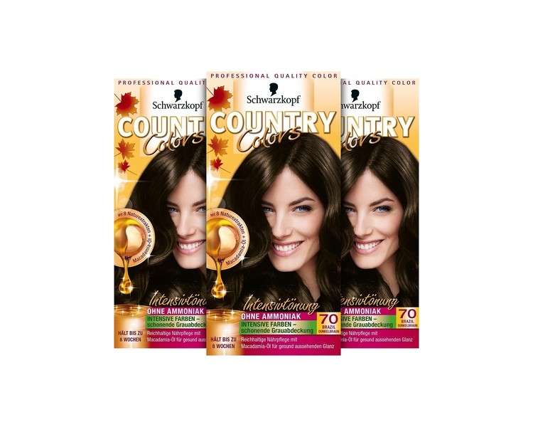 Schwarzkopf Country Colours Intensive Tint 70 Brazil Dark Brown Level 2 123ml