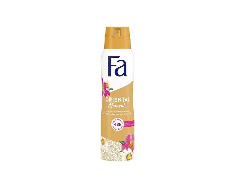 Fa Deodorant Spray Oriental Moments with the Delicate Scent of Desert Rose & Sandalwood 150ml