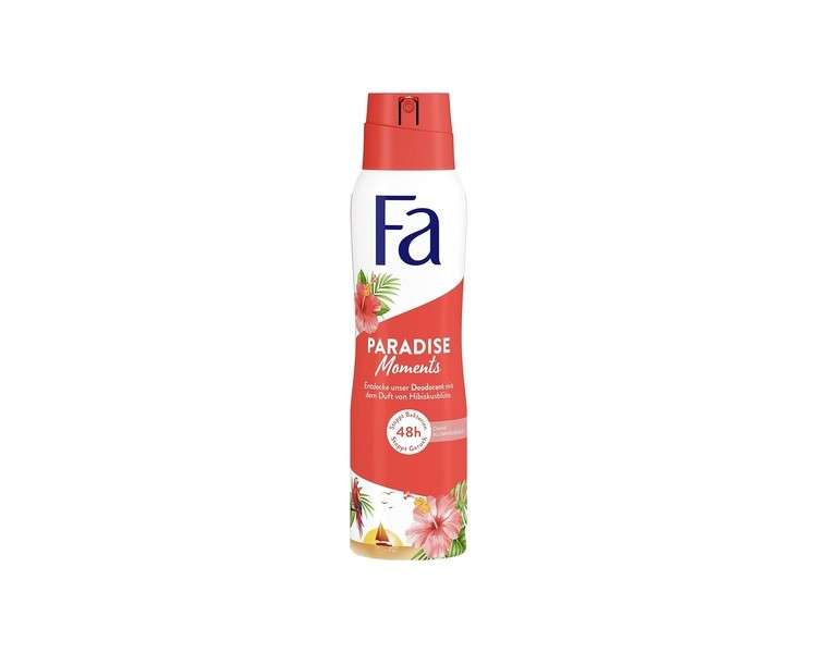 Fa Deodorant Spray Paradise Moments with the Tropical Scent of Hibiscus Flower 48h Protection 150ml