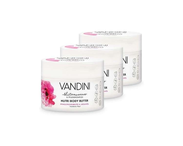 Vandini Nutri Body Butter Peony Blossom & Argan Oil 200ml