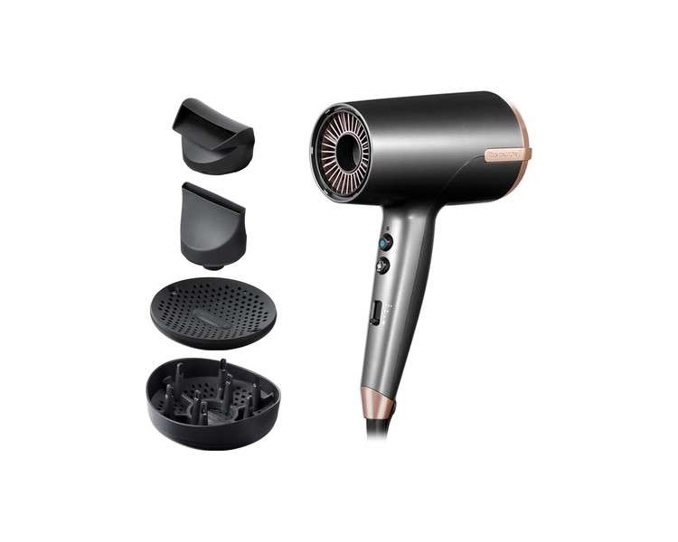 Remington One Dry & Style Compact Hair Dryer 2000W with 4 Specially Designed Styling Accessories