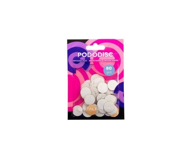 Pododisc Staleks Pro S 80 Grit Replacement Pads White