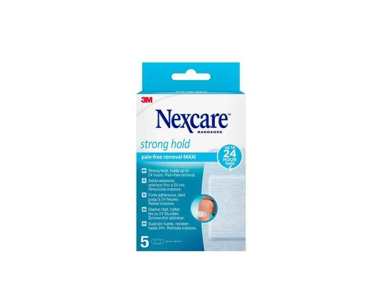 Nexcare Strong Hold Maxi Pain-Free Removal Bandage N0905NAMN White 5.0 x...