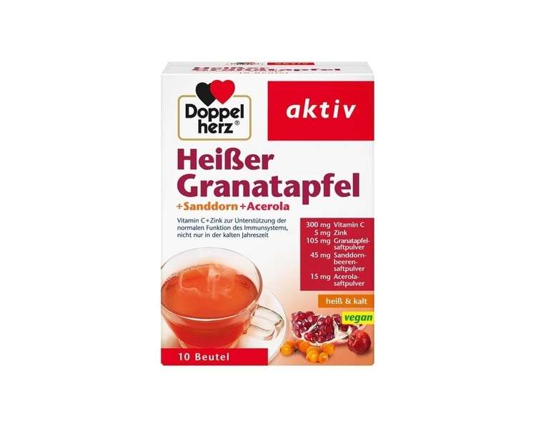 Doppelherz Active Hot Pomegranate + Sea Buckthorn + Acerola