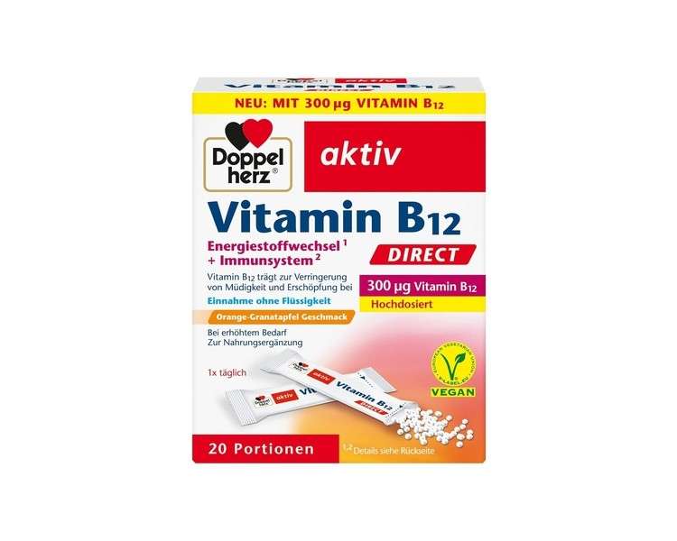 Doppelherz Vitamin B12 DIRECT Vegan and High Dose