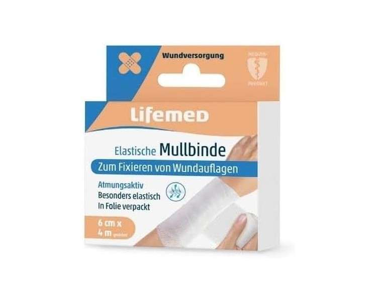 Lifemed GmbH Elastic Bandage 4mx6cm White