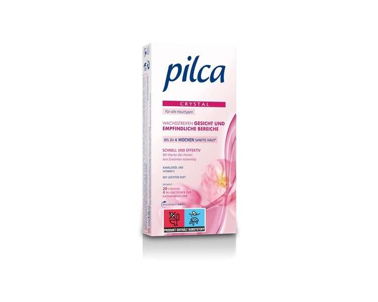 Pilca Cold Wax Strips for Face 20 Items