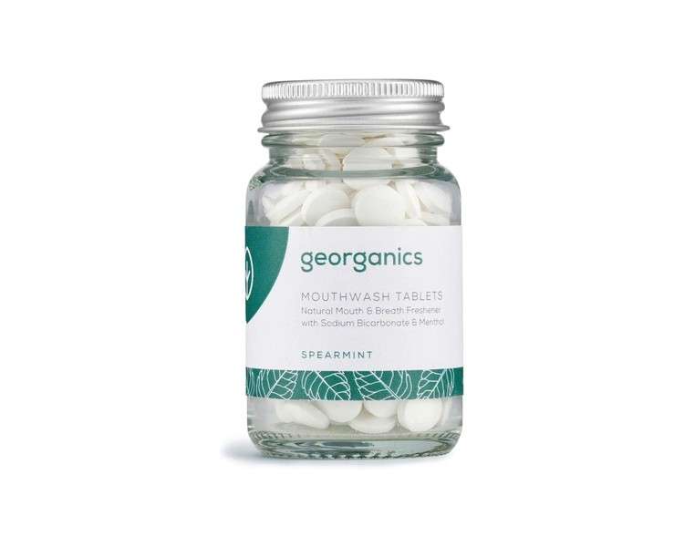 Georganics Organic Mouthwash Tablets Spearmint 180 Tablets