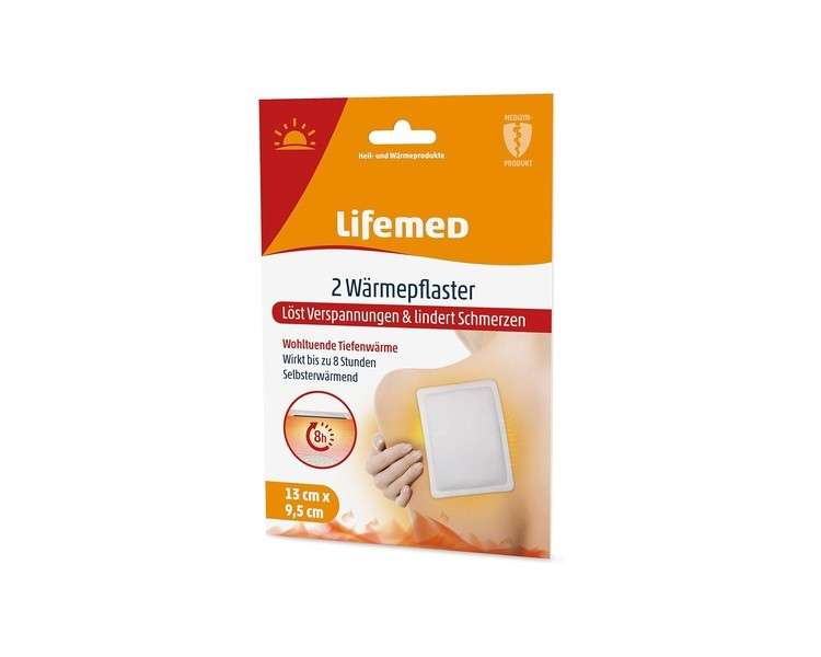 Lifemed Bodywarmers 9.5cm x 13cm White 2 Pcs - Pack of 2