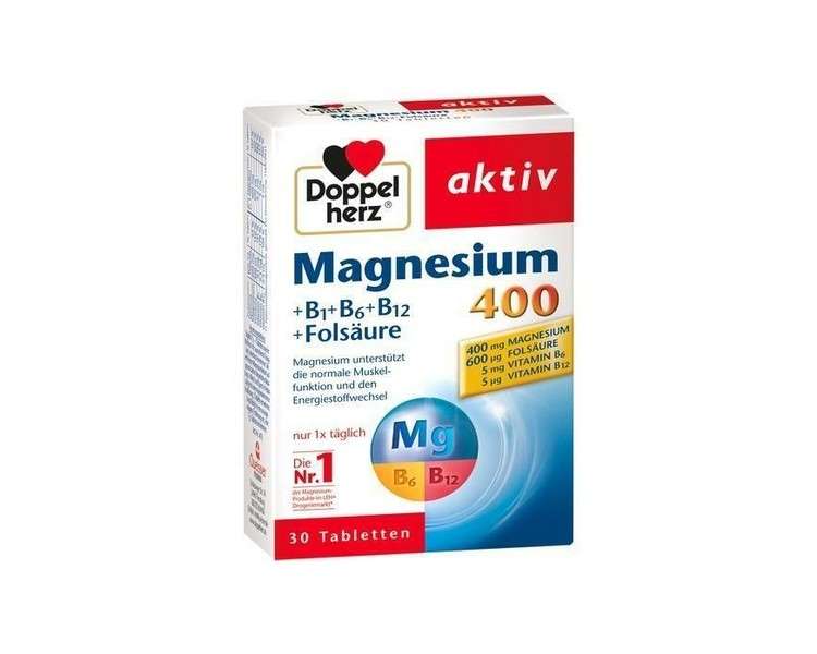 Doppelherz Magnesium 400mg Tablets 30 Pieces