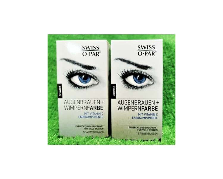 Swiss o Par Eyebrow Color and Eyelash Color Set Black