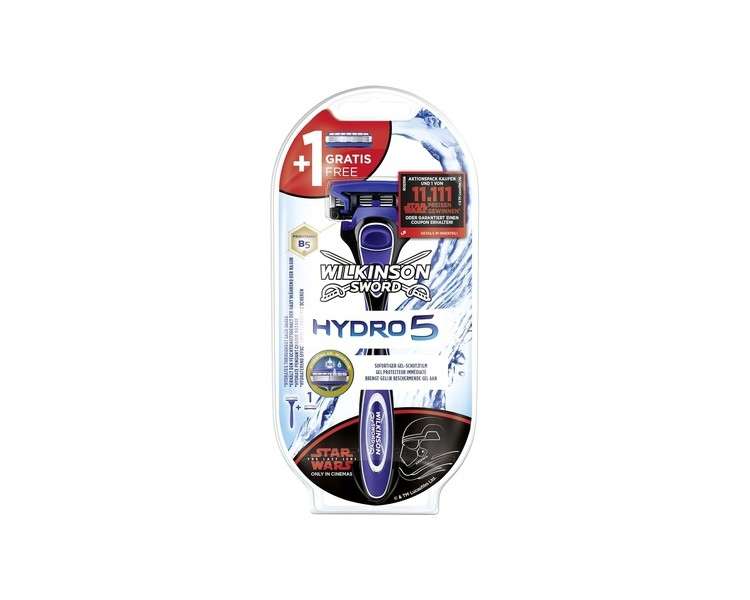 Wilkinson Sword Hydro 5 Men's Razor Starter Set with 2 Razor Blades