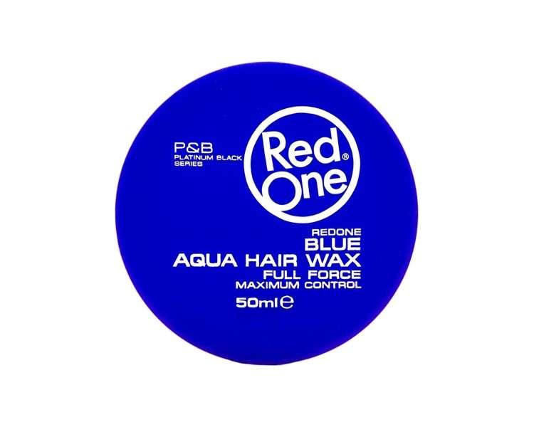 Redone Hair Styling Aqua Wax Blue 50ml - Travel Size - Strong Hold - Hair Gel Wax - Maximum Control