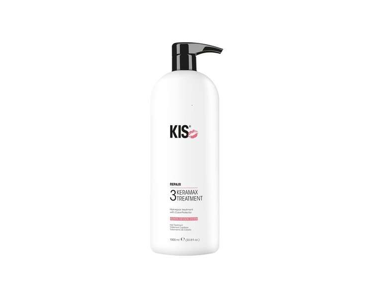 KIS KeraMax Treatment Hair Mask 1000ml - Animal Friendly & Sustainable - Keratin Infusion System - Treated & Damaged Hair