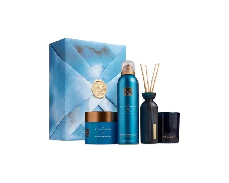 RITUALS Gift Set The Ritual of Hammam L - 4 Home and Skincare Products with Eucalyptus, Argan Oil, and Rosemary